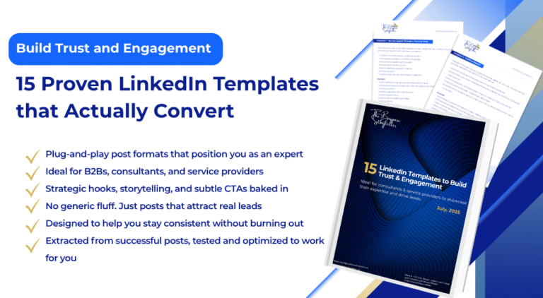 LinkedIn Post Template B2B LinkedIn template